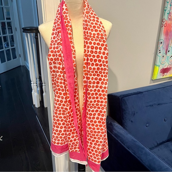 Roberta Roller Rabbit Cotton Oversized Blanket Scarf - Picture 4 of 16